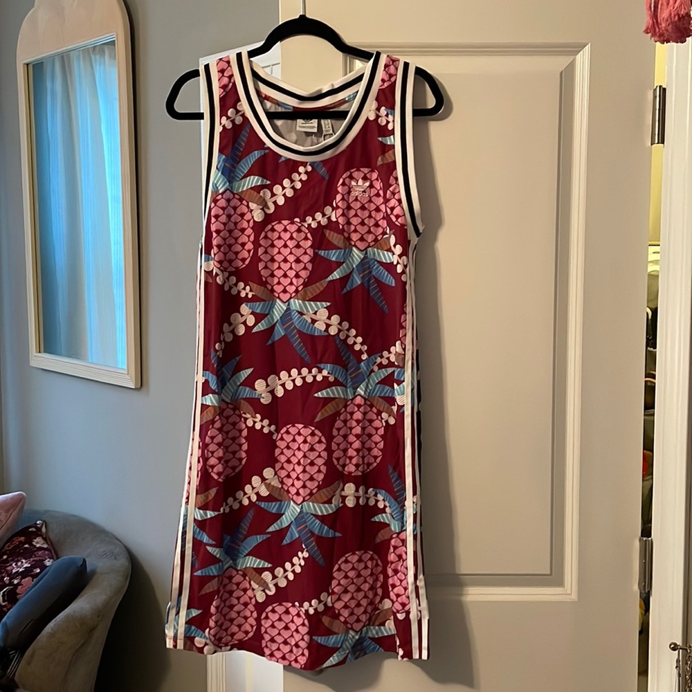 NWT ADIDAS sport dress- mixed pattern- back and front (see photos) medium